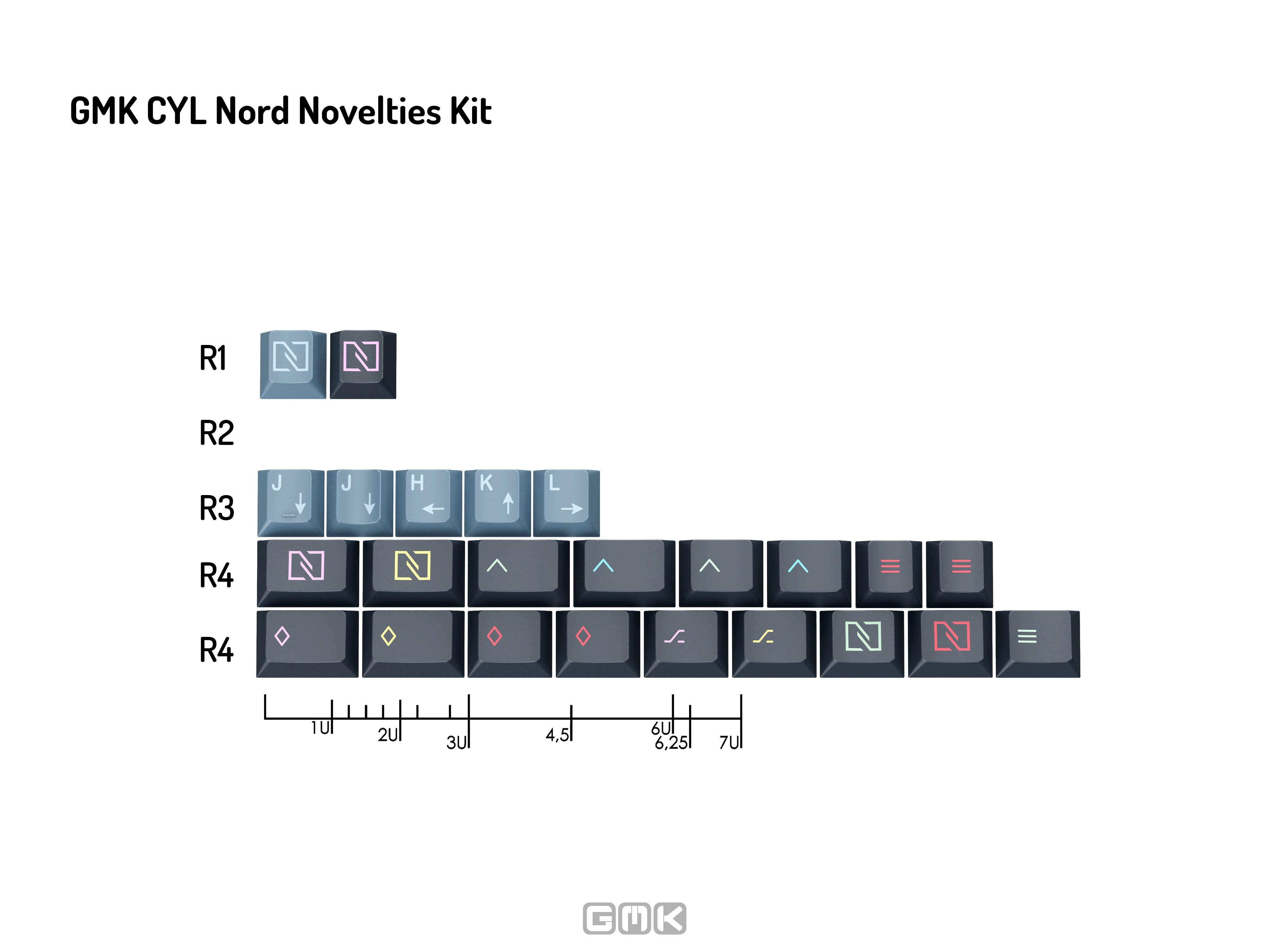 GMK CYL Nord Keycaps | Arctic-Inspired Blue Custom Set GMK CYL Nord Keycaps | Arctic-Inspired Blue Custom Set